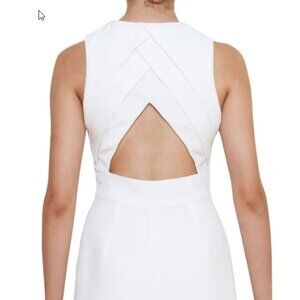 WAI MING Phoebe Dress Creamy White Dress with Back Cutout - Size 12